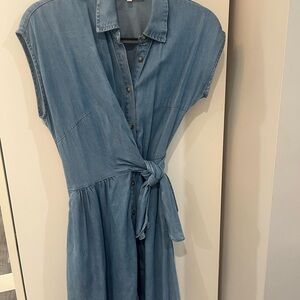 RACHEL Rachel Roy Blue Denim Midi Dress